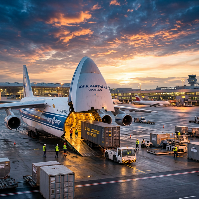 Air freight cargo plane representing D S Enterprises fast shipping